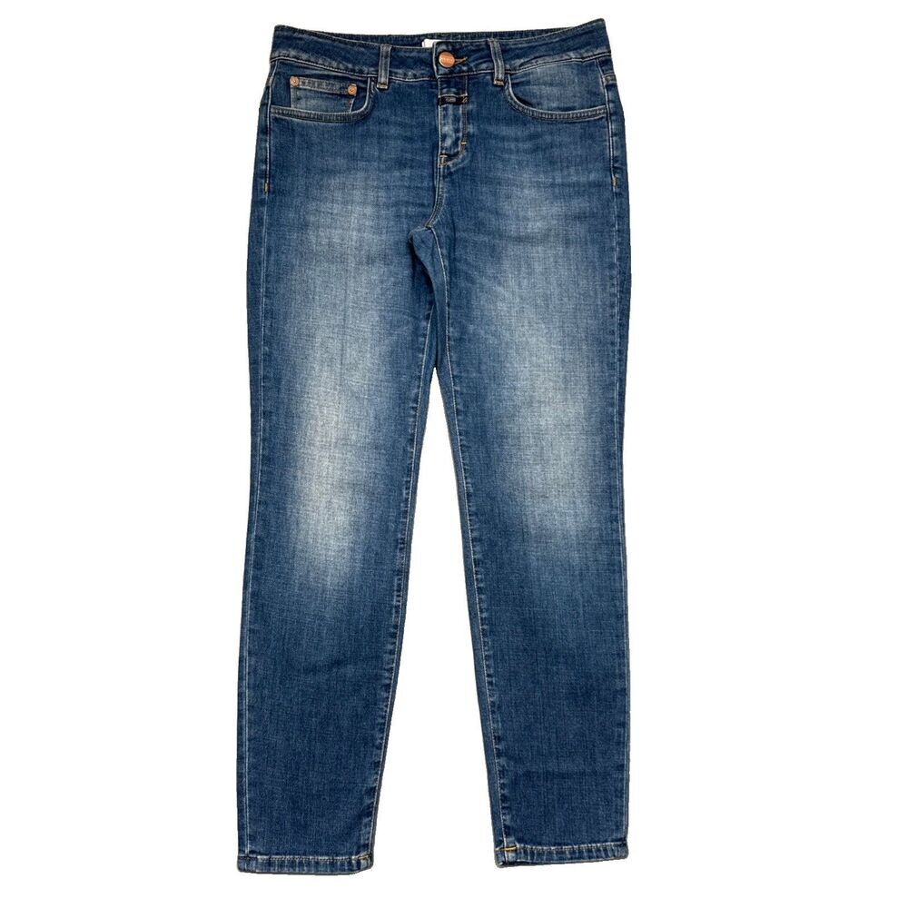 Closed Baker Cropped Ankle Jeans 26 (28x26) Blue C91833 Mid Rise Denim Womens
